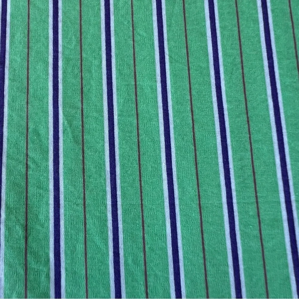 Vintage Ralph Lauren Hampton Beach Club Striped Flat Sheet Twin Italy GUC